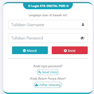 Register PGRI Limapuluhkota - Persatuan Guru Republik Indonesia Cabang Limapuluhkota